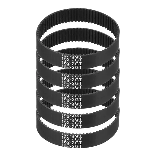 Miniatura 21 de MECCANIXITY 3.780 in GT-2 correa dentada, 5pcs 0.354 in ancho 0.079 in paso impresión 3D GT-2 correa dentada caucho de bucle cerrado, negro