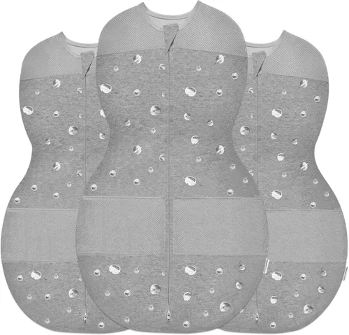 Happiest Baby Sleepea - Manta de 5 segundos, 100 % algodón orgánico, diseñada por médicos que promueve el desarrollo saludable de la cadera, paquete