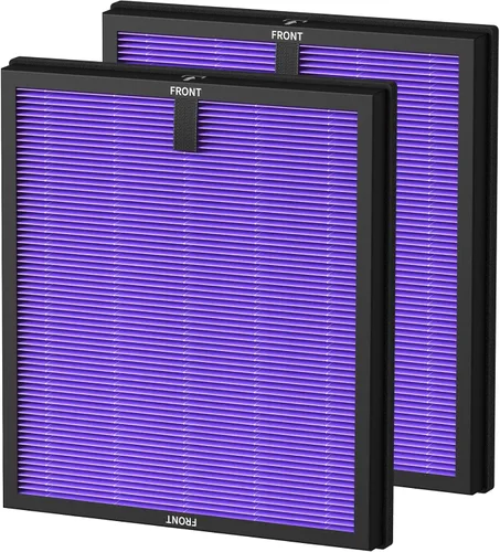 Miniatura 10 de Paquete de 2 filtros de repuesto HY4866 para purificador de aire MORENTO/WESTHEY HY4866 y purificador de aire YIOU M1, filtro H13 True HEPA 3 en 1