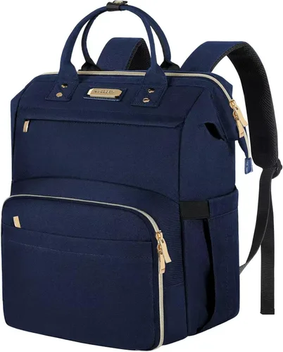 Miniatura 10 de Mochila Bolsa de Almuerzo, Mochila Refrigeradora Aislada Caja de Almuerzo Mochila para Laptop con Puerto USB para Mujeres y Hombres, Negro, Mochilas