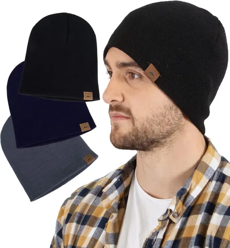Miniatura 33 de Tough Headwear Daily Knit Beanie – Gorros para hombre – Sombreros de invierno para hombres y mujeres – Sombreros de punto cálidos para clima frío