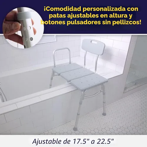 Miniatura 3 de Drive Medical plástico transfer Banco, Gris, 12011KD-1, Sin empaque de fábrica, Gris, 1, 1