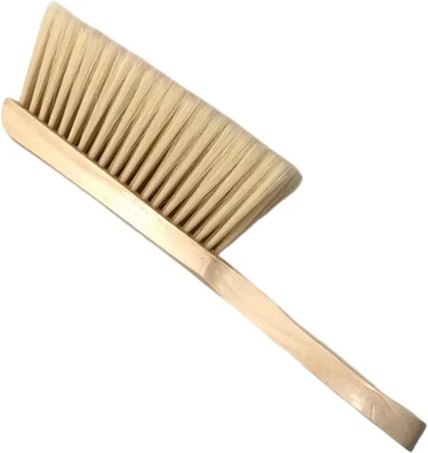 Miniatura 5 de REPYL Cepillo de limpieza de escoba de mano con mango de madera de cerdas suaves para limpieza de automóviles, camas, sofás y alfombras