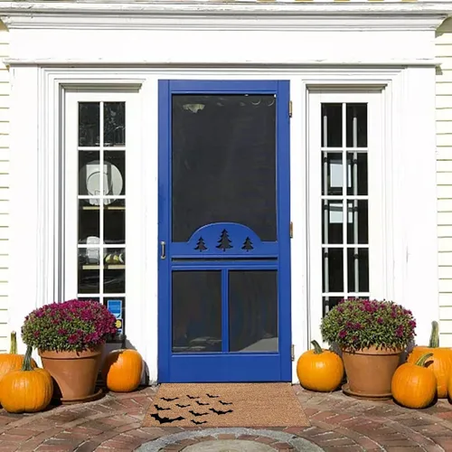 Miniatura 2 de Tapetes de bienvenida de calabaza de Halloween para exteriores, 23.6 x 15.7 pulgadas, absorbentes, decoración de Halloween, decoración de Halloween