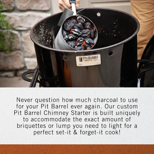 Miniatura 2 de Pit Barrel Cooker - Arrancador de chimenea de carbón rápido Mide con precisión, enciende rápidamente carbón sin líquido más ligero Arrancador