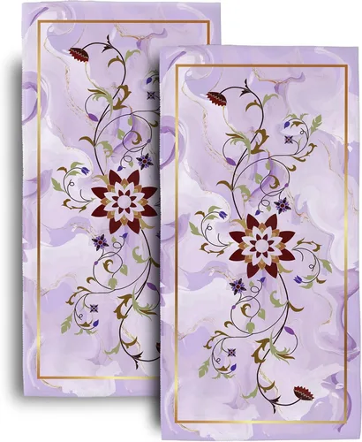 Miniatura 12 de Hello Gorgeous - Juego de 2 toallas de mano decorativas para baño, hogar, hotel, spa, gimnasio, yoga, 14 x 28 pulgadas Morado