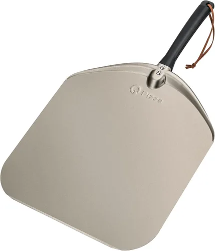 Pala de pizza de aluminio de 14 pulgadas, paleta de torneado de pizza de metal extra grande, espátula antiadherente para pizza ooni horno, hornear,