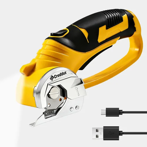 Miniatura 12 de Tijeras eléctricas inalámbricas, herramienta de corte de cartón de 4.2 V para alfombras de cartón, paquetes de cuero, plástico, con batería