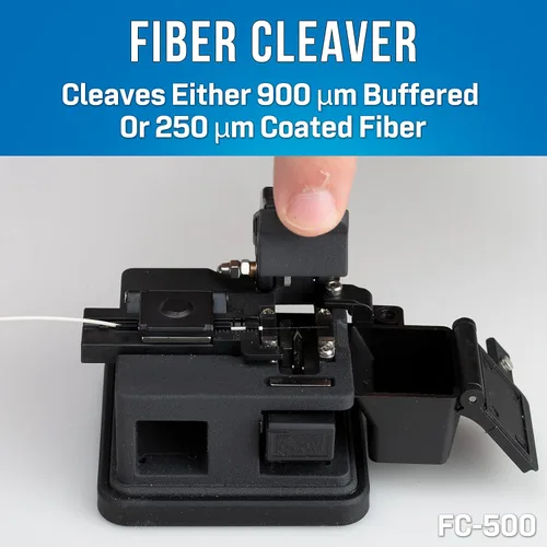 Miniatura 4 de Jonard Tools Kit de limpieza y preparación del conector de fibra óptica TK-184 con VFL, cuchilla de fibra, pelador de fibra y toallitas de fibra