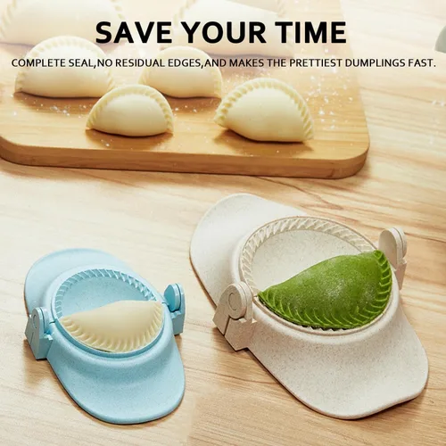 Miniatura 2 de Prensa para Hacer Empanadas de 6 Pulgadas, Juego Extra Grande de Fabricante de Dumplings con Cortador de Masa, Juego de Moldes para Dumplings
