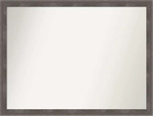 Miniatura 174 de Amanti Art Espejo personalizado, espejo de baño gris plomo a rayas, espejo de pared o espejo de tocador de baño sobre el fregadero