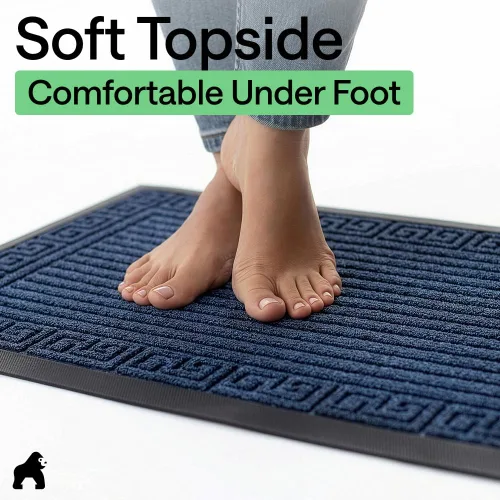 Miniatura 8 de Gorilla Grip - Tapete WeatherMax impermeable, 72 x 24 pulgadas, goma natural, resistente a las manchas y a la decoloración, para interiores y Cayos