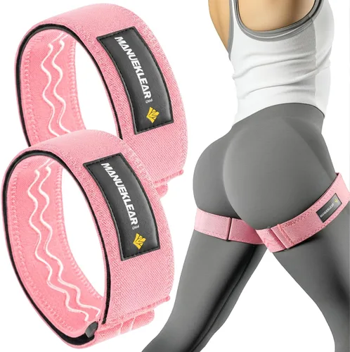 Miniatura 8 de MANUEKLEAR Bandas de restricción de flujo sanguíneo antideslizantes para muslos, bandas de glúteos BFR para mujeres, glúteos, piernas, bandas