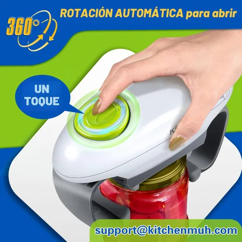 Miniatura 2 de Abridor de tarros eléctrico de alto torque para personas mayores con artritis, se ajusta a casi todos los tamaños de tarros, abridor de tarros