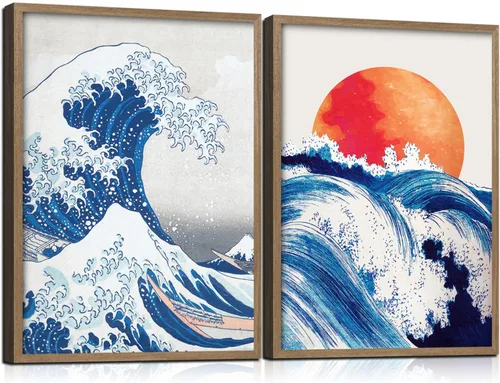 Miniatura 9 de Arte de pared enmarcado abstracto floral con alas de ángel, impresión en lienzo, póster romántico de galería, imagen elegante con plumas y flores