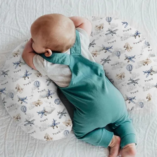 Miniatura 2 de Fundas de almohada de enfermería para niños y niñas, avión, avión, nubes, cielo, para lactancia materna, fundas elásticas suaves para bebés recién