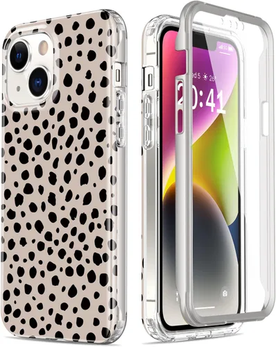 Miniatura 44 de Esdot Funda para iPhone 14 con Protector de Pantalla Integrado, Funda Resistente de Grado Militar con Diseños de Moda para Mujeres y Niñas, Funda