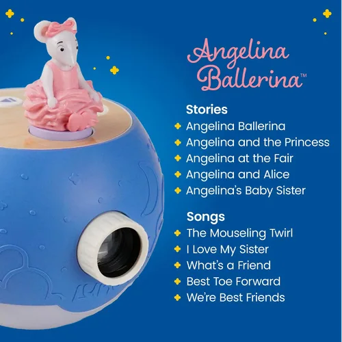 Miniatura 3 de Angelina Ballerina Character - Proyecta 5 historias de baile y 5 canciones, más de 45 minutos de contenido de audio elegante Regalo y juguete