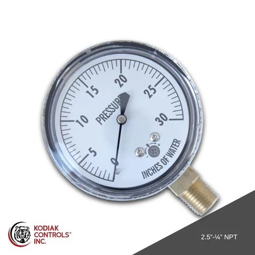 Miniatura 2 de KC25-30 "H2O Manómetro de baja presión 30" WC