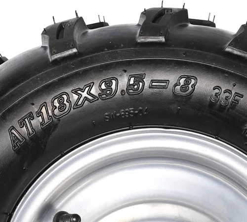 Miniatura 8 de 2 juegos de 19x7-8 delantero y 18x9.5-8 trasero sin cámara neumático con llanta para ATV Go Kart Quad Bike 4 ruedas