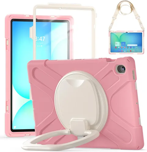 Miniatura 108 de 360 Rotation Case for Galaxy Tab ActivePro/Tab Active4 Pro/Active 5 Pro 10.1" Sturdy Cover Rotate Ring Stand Shoulder Carrying Strap Hand Strap