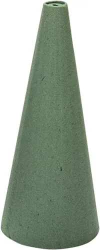 Miniatura 2 de FloraCraft Cono Floral Desert DryFōM de 3.8 pulgadas x 8.8 pulgadas, verde
