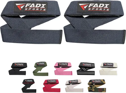Miniatura 10 de Lifting Wrist Straps for Weightlifting Gym Deadlift and Pull Ups 24 Inch Cotton with 5mm Padded Neoprene for Grip Support Powerlifting Bodybuilding