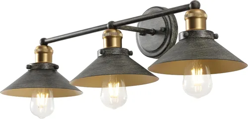 Miniatura 21 de JONATHAN Y JYL7427B JYL7427B del 17 de julio, lámpara de pared de sombra metálica de 44.5 cm con 2 luces, estilo granja contemporáneo transicional