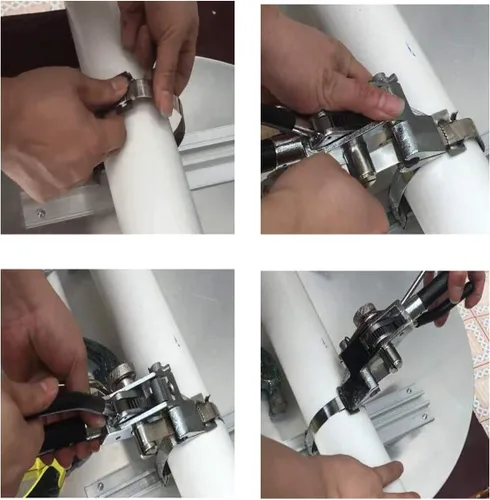 Miniatura 5 de Herramientas de bandas para tensor de flejado Herramienta tensor de acero inoxidable Bridas de cables Corte de tensión Fijación Guiada a mano