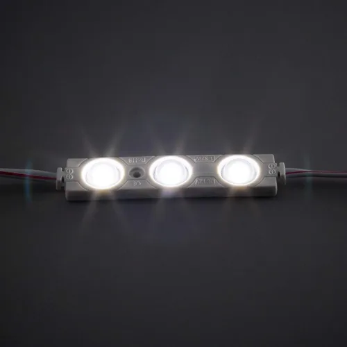 Miniatura 3 de 200 piezas DC12V Blanco 6500K Módulo de 3 LED de inyección 1.32W Luz trasera decorativa impermeable para cartel con letras, publicidad, carteles