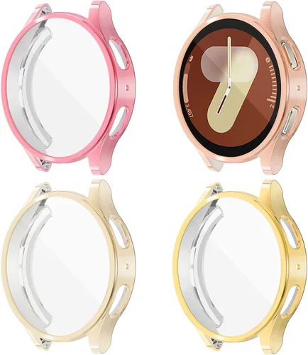 Miniatura 20 de (Paquete de 4) Funda Protectora de Pantalla Compatible para Samsung Galaxy Watch 6 de 40 mm (Versión 2023) Funda de Silicona Protectora Completa