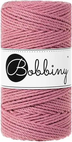 Miniatura 36 de Bobbiny Cordón de macramé regular de 0.118 in y 3 capas (aguamarina), 108yds/330 pies (100% algodón reciclado)