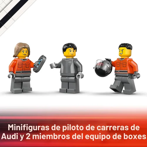 Miniatura 6 de LEGO Camión de exhibición City F1 con coche de carreras Audi F1 - Juguete de construcción para niños y niñas, a partir de 7 años - Juguete de coche