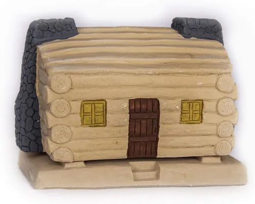 Miniatura 7 de Incienso de Santa Fe Quemador de incienso de madera natural con motor de vapor negro, incluye 20 ladrillos de incienso de piñón - Fabricado