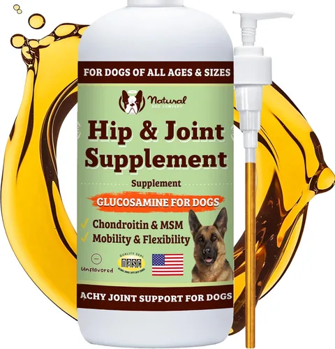 Miniatura 12 de Natural Dog Company Paquete para Articulaciones, Piel y Pelaje Saludables para Perros, Incluye (1) Botella de Aceite para Piel y Pelaje Natural Dog