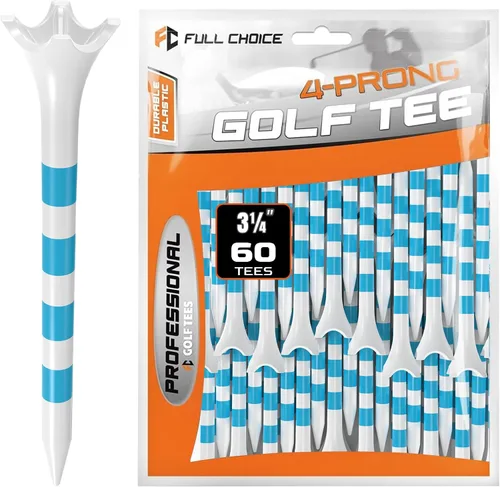 Miniatura 10 de 60/100 Pack Plastic Golf Tees (2-3/4"or 3-1/4"), Enhanced Durability & Stability, Designed to Reduce Friction and Side Spin