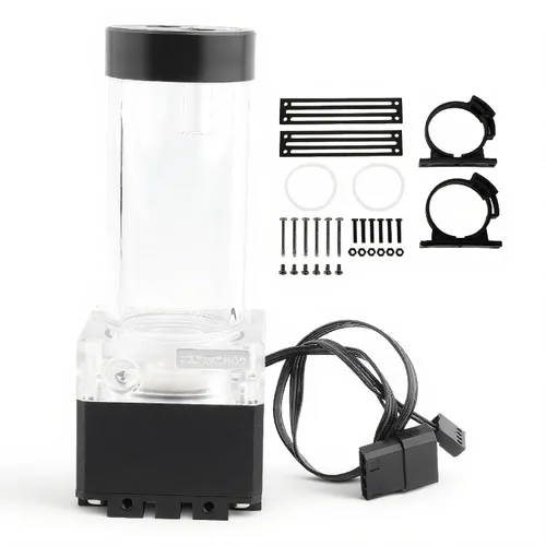 Juego de depósito de bomba de refrigeración por agua de CPU de 8 W, 7 V, combo de depósito de bomba de 800L/H de 13.1 ft, puerto de rosca G de 1/4