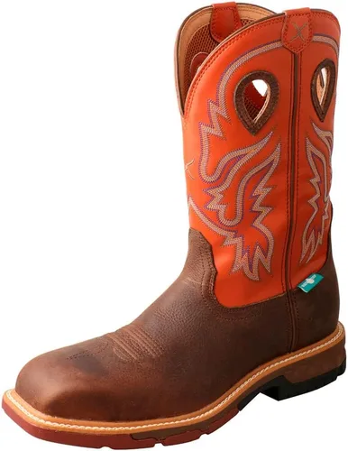Miniatura 11 de Twisted X Mens 12" Nano Composite Safety Toe Western Work Boot