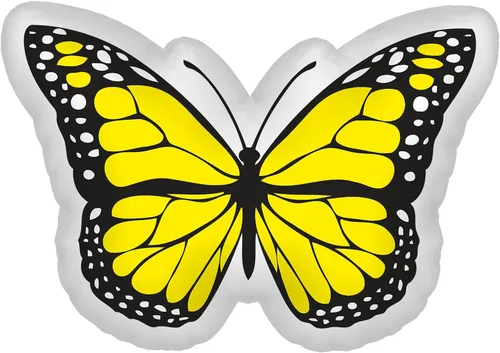 Miniatura 8 de Almohada de mariposa monarca, relleno de almohada suave con forma de decoración para dormitorio, sala de estar, habitación de niños, sofá, oficina
