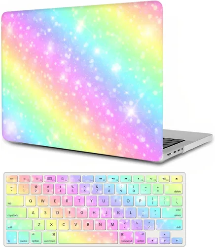 Miniatura 36 de Funda para MacBook Pro 14 2023 M2 A2779 A2442 M1 Pro/Max, Carcasa Protectora de Plástico Duro para Laptop y Cubierta para Teclado, Tablero de Damas