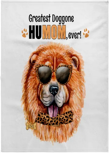 Miniatura 6 de 3dRose This Chow Chow Dog in Cheetah Print is for the Dog Mom on Mothers Day 11x12 Wash Cloth for Face and Body