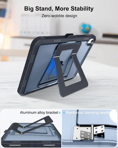 Miniatura 7 de DTTO Funda para iPad (A16) 11ª generación de 11 pulgadas 2025, funda para iPad de 10ª generación, soporte ajustable para vertical/paisaje, protector