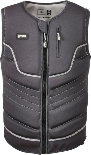 Miniatura 16 de Chaleco de neopreno Wakesurf Comp para hombre, diseñado exclusivamente para Wake Surf, pero ideal para todas las demás actividades de deportes Peltre