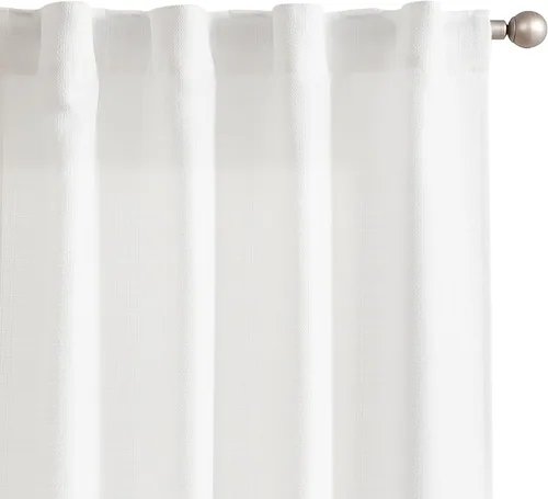 Miniatura 11 de JINCHAN Cortinas de lino beige para sala de estar y dormitorio, cortinas texturizadas de 63 pulgadas de largo, cortinas de estilo rústico de tejido