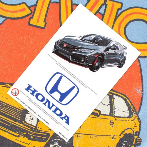 Miniatura 6 de Camiseta y calcomanías de Honda Vintage Distressed Civic