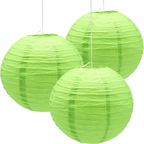 Miniatura 13 de 3 linternas de papel decorativas redondas chinas para cumpleaños, Halloween, boda, baby shower, decoración del hogar, fiesta (12 pulgadas, rojo)