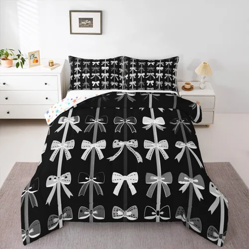 Miniatura 35 de Feelyou Juego de edredón de castillo rosa para niños, tamaño individual, juego de ropa de cama de princesa para niños y niñas, inserto de edredón