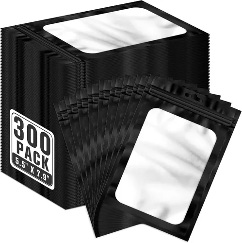 Miniatura 9 de ANZNKU 300 bolsas holográficas de Mylar resellables, bolsas resellables de 4x6 pulgadas para pequeñas empresas, bolsa de kit para resaca a prueba