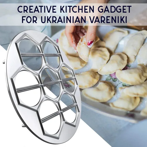 Miniatura 3 de Fabricante de Ravioli y Empanada – Prensa de Molde de 14 Ranuras de Alta Resistencia para Dumplings Caseros, Pierogi, Pasteles, Samosas, Empanadas