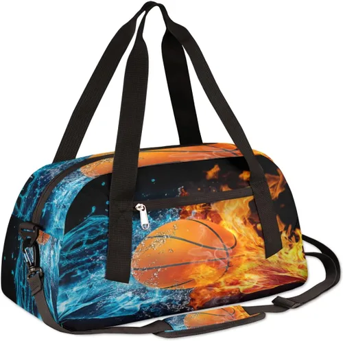 Miniatura 3 de Bolsa de lona para niños, bolsa de gimnasio deportiva para niños, niñas y adolescentes, bolsa de mano para el fin de semana, bolsa de viaje